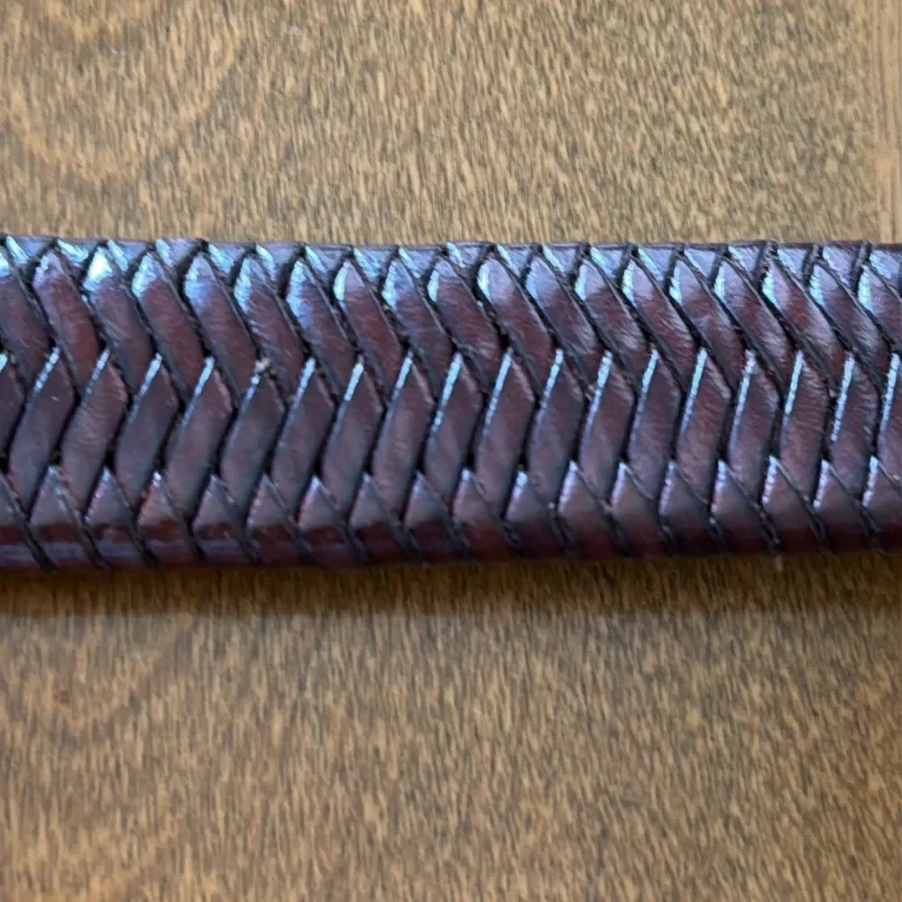 Bill Adler Studio leather woven belt